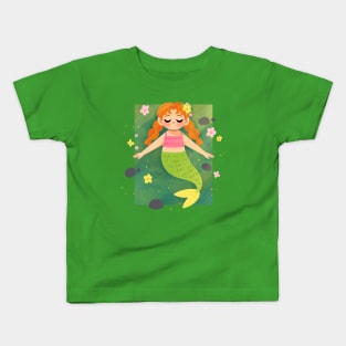 Flower Mermaid Kids T-Shirt